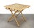 Mid-Century Italian Bamboo and Rattan Foldable Table and Four Chairs, 1960s, Set of 5 For Sale - Image 9 of 18