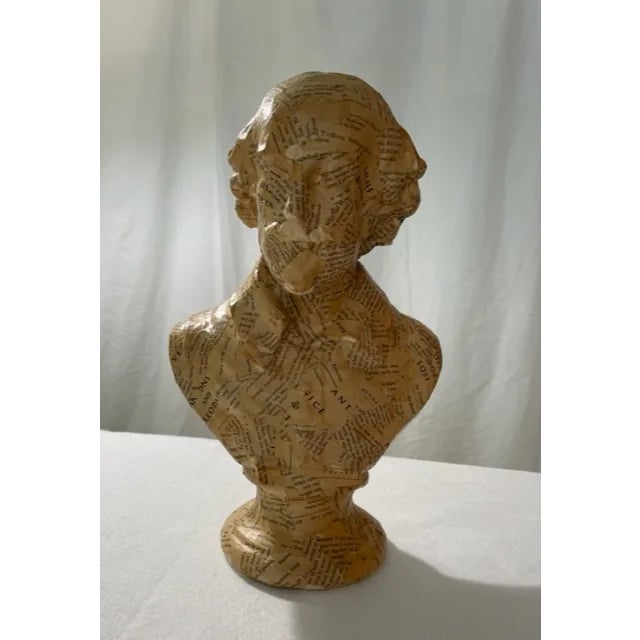 Paper Vintage Boho Chic Bust of Shakespeare For Sale - Image 7 of 7