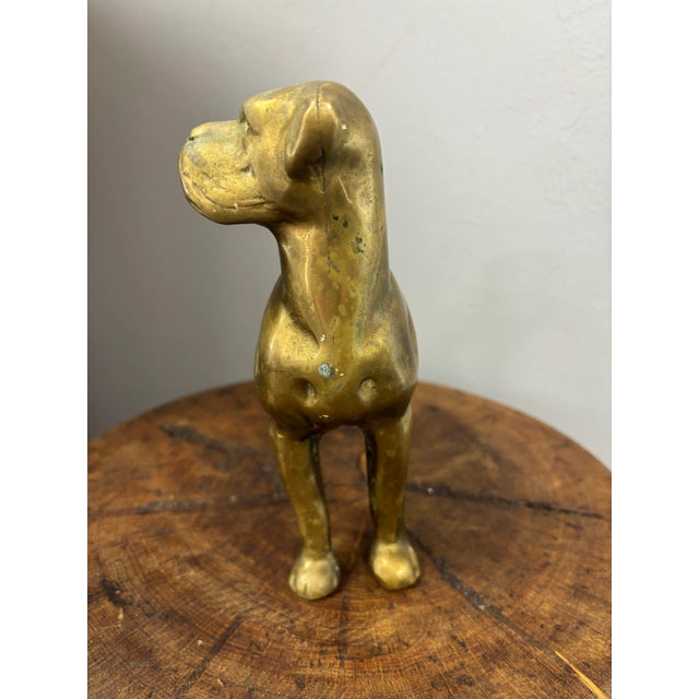 A characterful vintage English brass dog, beautifully cast with fine attention to detail that captures both form and...