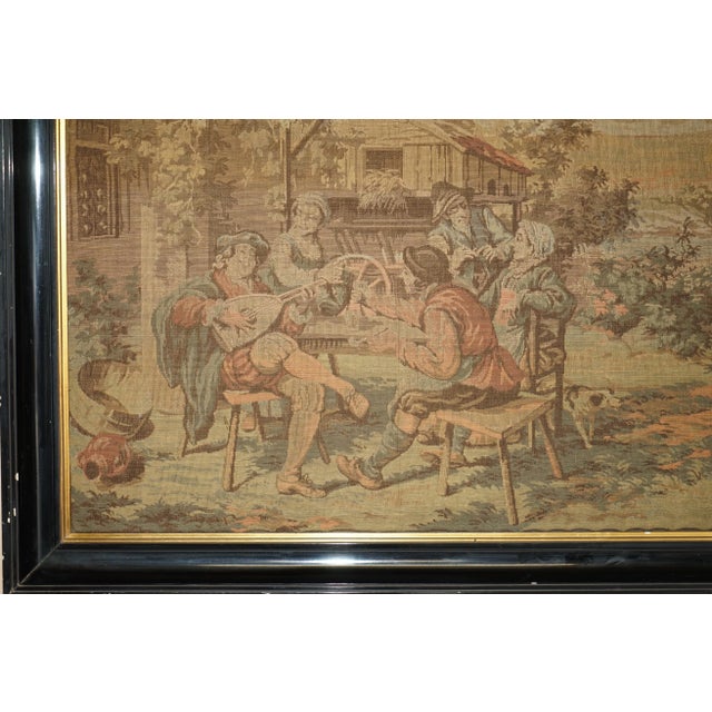 Lovely Napoleon III circa 1860 handmade in France, extra large Embroidered Tapestry A very good looking and decorative...