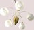 Brass and Opaline Glass 5-Light Chandelier from Honsel Leuchten, Germany, 1970s For Sale - Image 12 of 18