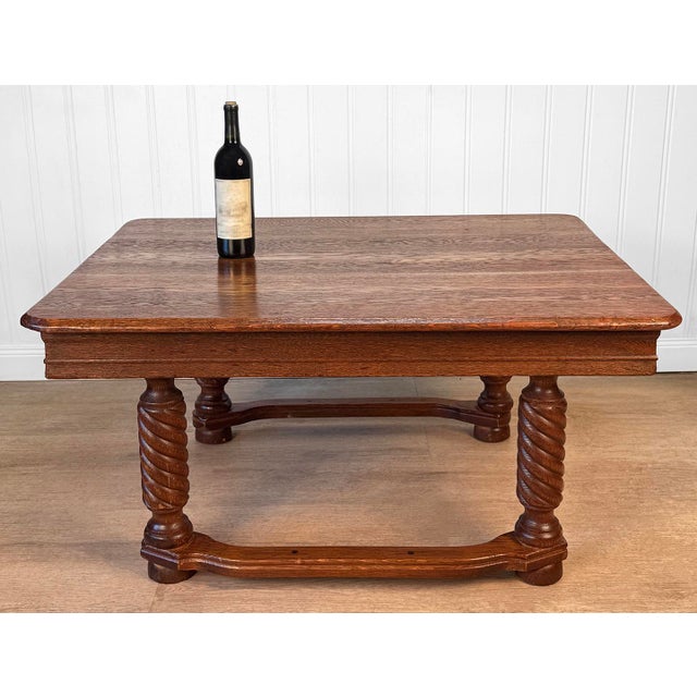 - Early 20th Century Traditional Low Cocktail Table - Piece was Cut Down Lower - It was Originally a Full Sized Dining...