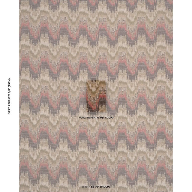 Embracing a timeless Old World motif, Elio Flamestitch is a cotton-linen lampas distinguished by its sumptuous colors and...