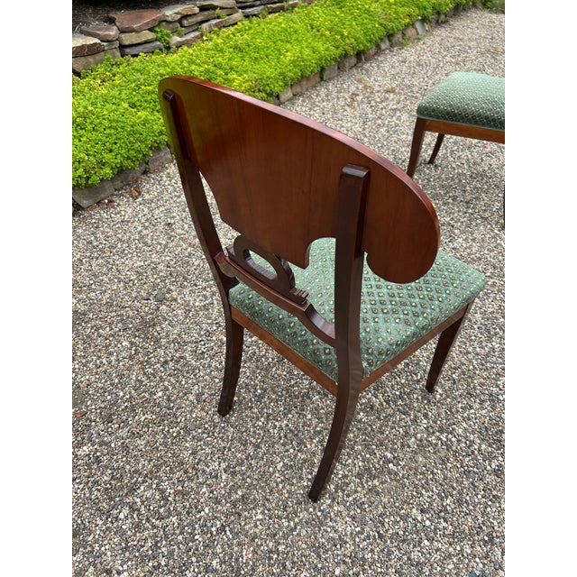 Biedermeier Style Flame Mahogany Dining Chairs -Set of 6 For Sale - Image 10 of 16