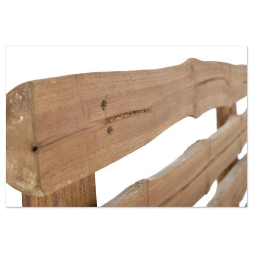 Vintage Rustic Log Bench For Sale - Image 5 of 8
