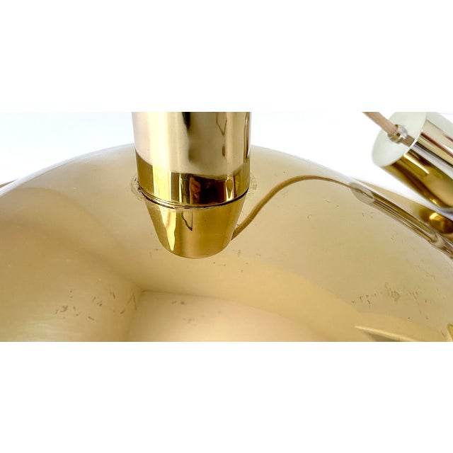 Large Scandinavian Pendant Light in Brass For Sale - Image 16 of 18