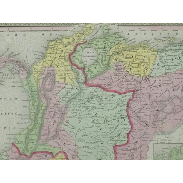 Mid 19th Century Venezuela, New Grenada & Equador, Original Map by Cowperthwait, 1850 For Sale - Image 5 of 5
