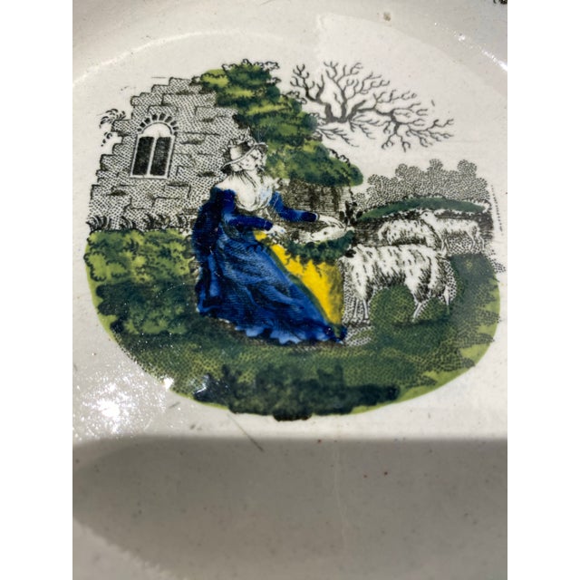 These 19th Century small plates depict very sweet and charming scenes. I love the sheep, cattle and then children playing...