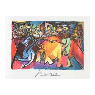Course De Taureaux, Lithograph After Pablo Picasso For Sale