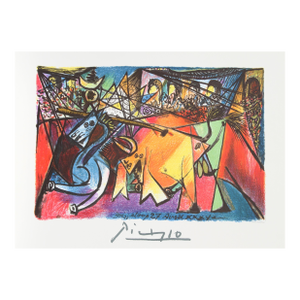 Course De Taureaux, Lithograph After Pablo Picasso