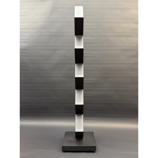Metal 67" Tall Large Contemporary Architectural Metal Floor Sculpture For Sale - Image 7 of 8