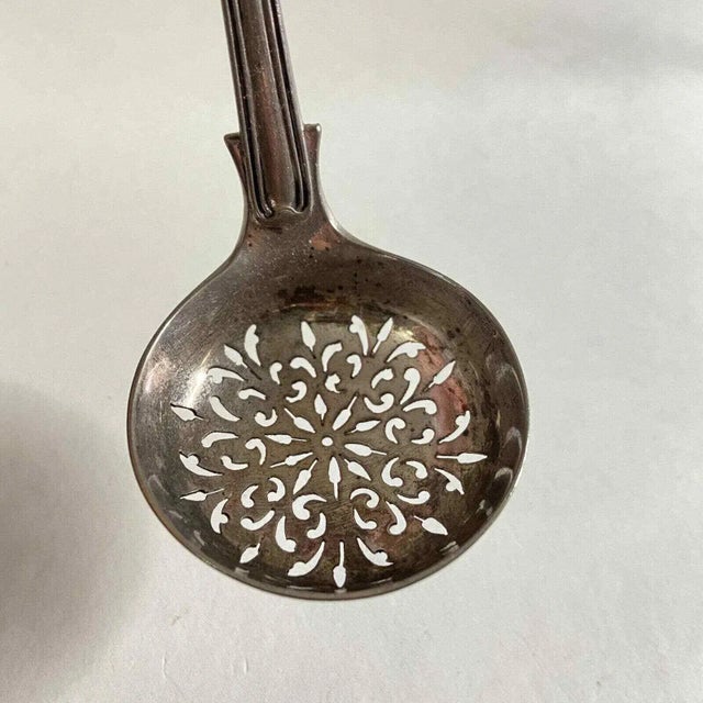 Victorian Sugar Sifter Sterling Silver 1871 Antique Hyam Hyams Marshall Fields Spoon For Sale - Image 11 of 13