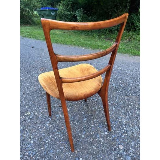 Brown Set of 6 Italian Inspired Polish Dining Chairs, Mid-20th Century, 1960 For Sale - Image 8 of 13