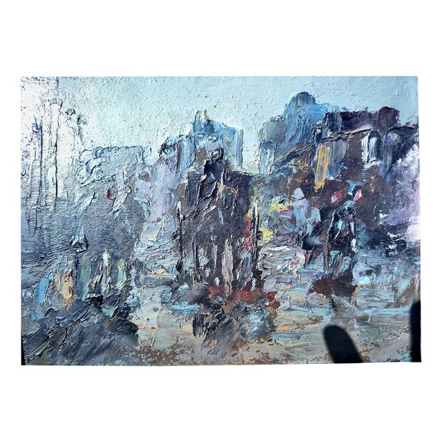 After Henri Lachièze-Rey, Carriages Waiting on the Place De Pigalle, 1920s, Oil Painting on Canvas, Framed For Sale
