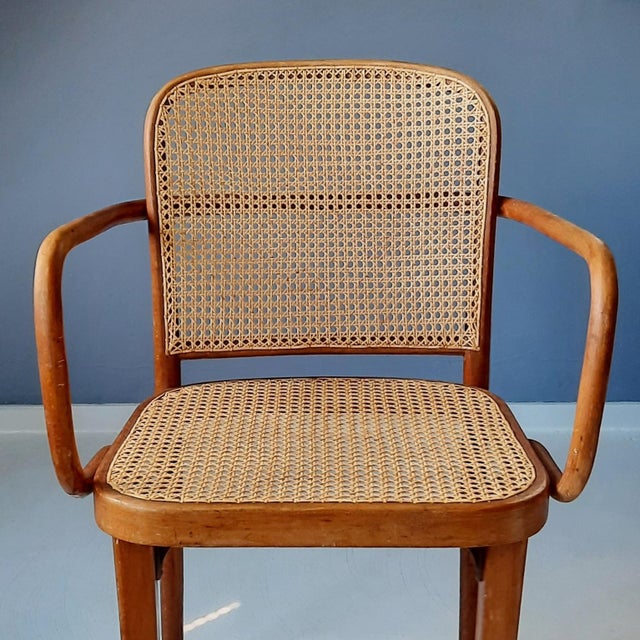 Brown 811 F or Prague Chair by Josef Hoffmann for Thonet, 1930s For Sale - Image 8 of 15