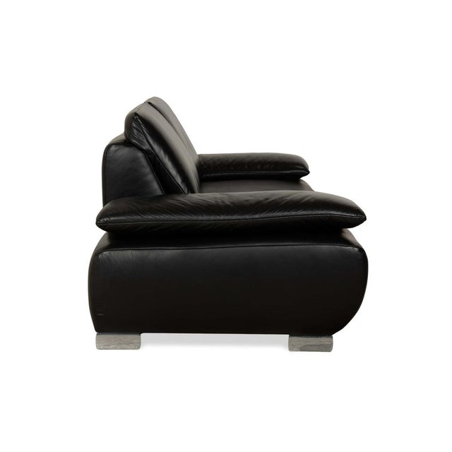 Volare Two-Seater Sofa in Black Leather from Koinor For Sale - Image 12 of 15