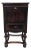 Antique English Mahogany Smoking Cabinet With Glass-Lined Humidor For Sale