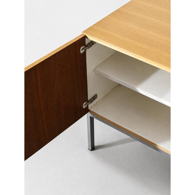 Vintage Low Sideboard 1970s with Metal Base Looking for a unique vintage sideboard with a distinctive look? This low...