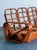 This exceptional Mid-Century Modern six-strand rattan sofa embodies the iconic "Tropical Modernism" aesthetic pioneered by...