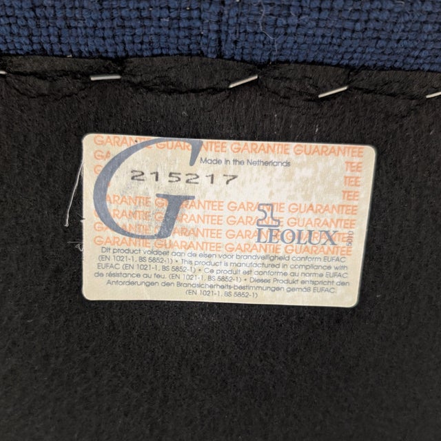Metal Tango Sofa in Blue Fabric from Leolux For Sale - Image 7 of 10