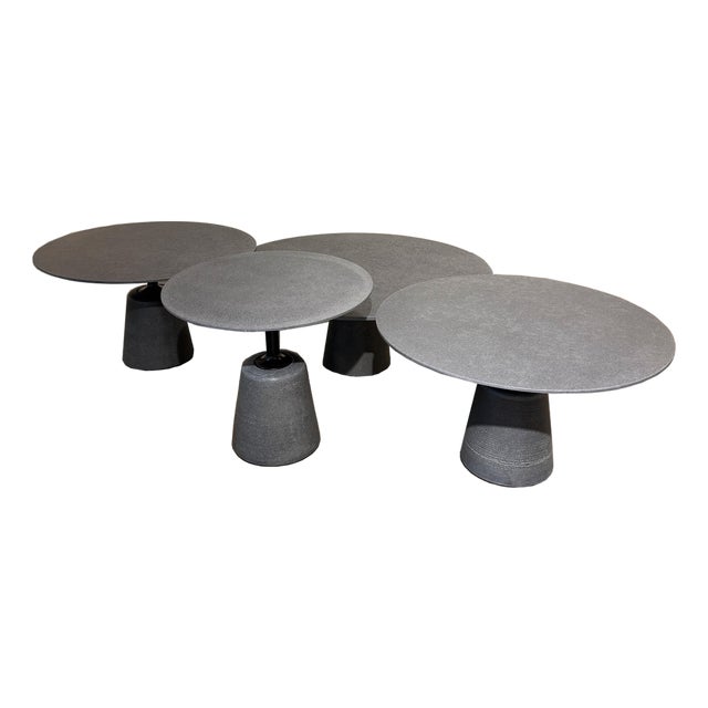 Set of Four Rock Mini Side Tables by MDF Italia For Sale
