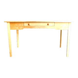 Late 20th Century Rustic Refinished Farm Table Desk For Sale