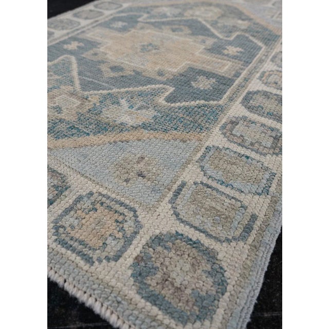 Turkish Turkish Oushak Rug 2'3" x 3'2" For Sale - Image 3 of 6