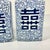 Mid-Century Boho Chic Chinoiserie Hollywood Regency Blue & White Square Happiness Ginger Jars - A Pair For Sale - Image 4 of 15
