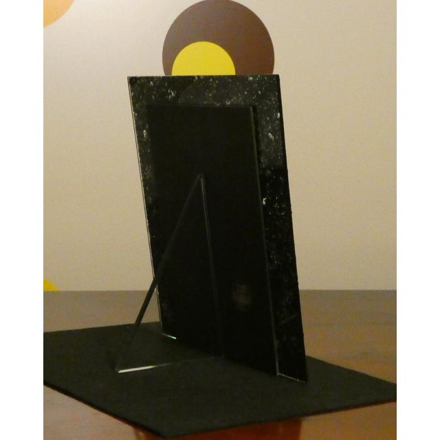 Table Mirror & Photo Frame in Crystal and Resin from Vetreria Darte, Italy, 1990s For Sale - Image 4 of 6