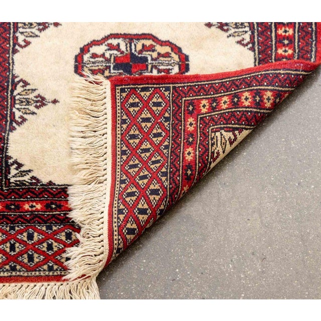 Textile Persian Turkmen Bokhara Prayer Rug, 3' 5" X 2' 1" For Sale - Image 7 of 7