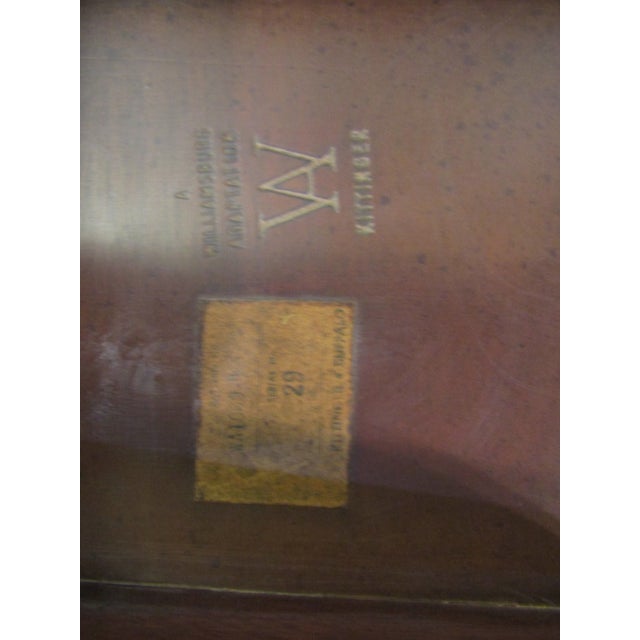 Kittinger Williamsburg Adaptation Solid Mahogany Lamp Table For Sale - Image 6 of 6