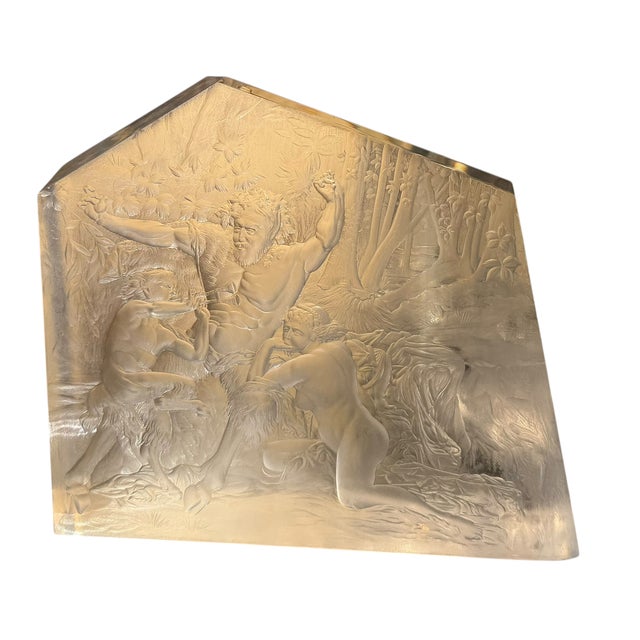 1940’s Lucite Sculpture by Ivan Chalupka Moser Engraver.