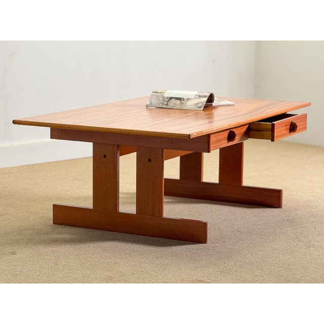 Mid-Century Modern Coffee Table with Drawers, Sweden, 1960s For Sale - Image 3 of 13
