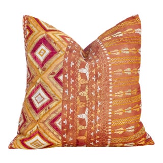 Antique Indian Folk Pillow For Sale
