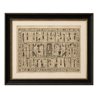 After Montfaucon, Bembine Tablet of Isis from Antiquity Explained, 1721, Engraving For Sale