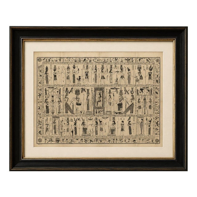 After Montfaucon, Bembine Tablet of Isis from Antiquity Explained, 1721, Engraving For Sale
