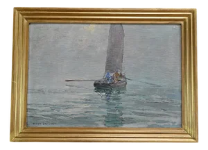 G. Lhermitte, In the Mist, 1934, Oil Painting