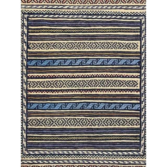 Tribal Vintage Handwoven Persian Kilim Rug 2'11" X 4'8" For Sale - Image 3 of 6