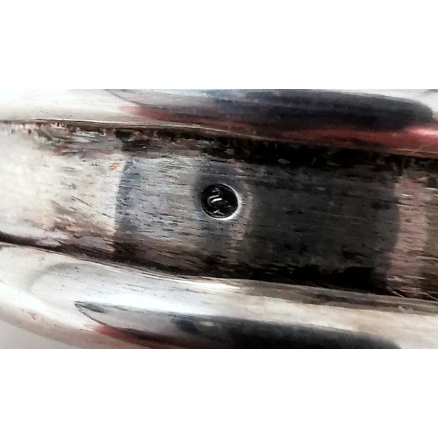 Antique Victorian Style Crystal and Silver-Tone Metal Toilet Bottle For Sale - Image 10 of 13