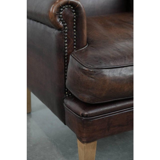 Club Chair in Sheepskin Leather For Sale - Image 11 of 15