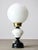 Black Mid-Century Italian Brass and Ceramic Table Lamp, 1960s For Sale - Image 8 of 8