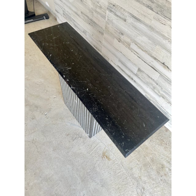 Stone Italian Marble Console Table For Sale - Image 7 of 12