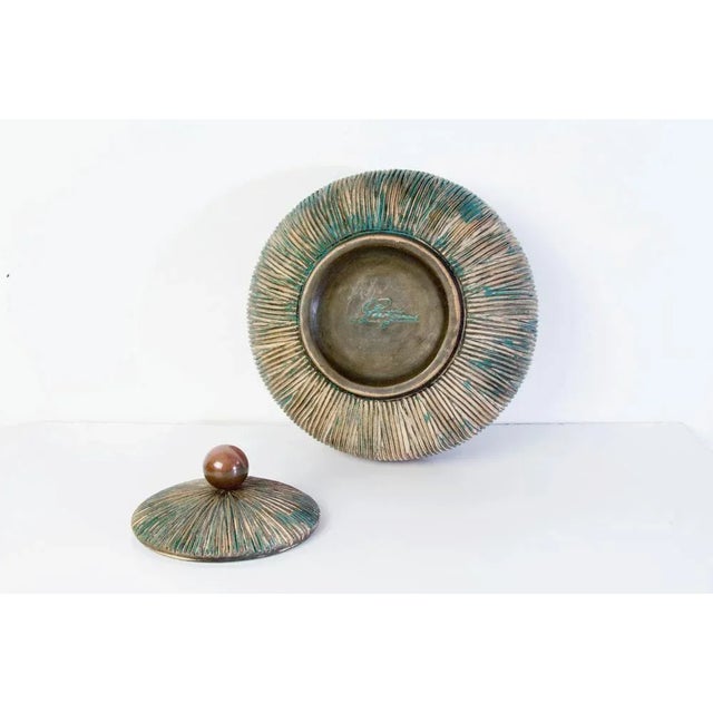 1950s Mid-Century Lidded Bowl from Ceramiche Batignani, Italy For Sale - Image 5 of 8