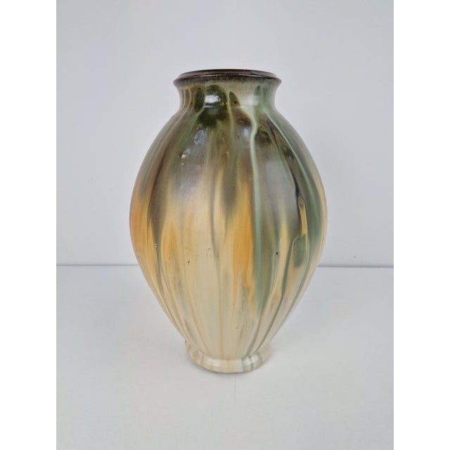 Glazed Stoneware Vase by Grégoire Lebon, Belgium, 1940s For Sale - Image 16 of 16