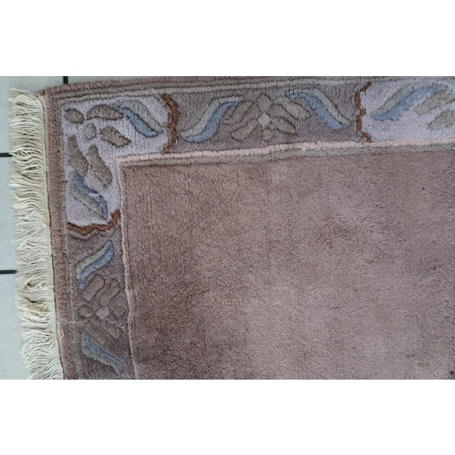 Burgundy 1970s Handmade Vintage Tibetan Khaden Rug 2.3' X 4.6' For Sale - Image 8 of 11