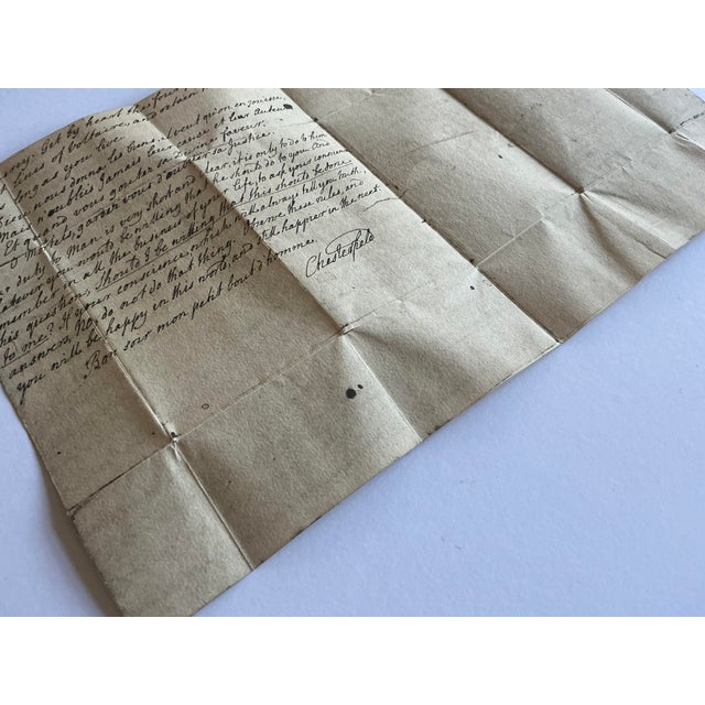Antiquarian Manuscript - Letter of Lord Chesterfield to His Son - Mid 18th C For Sale - Image 9 of 9