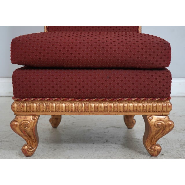 Pair Gold Giltwood Ornate Carved Frame Bergere Chairs For Sale - Image 9 of 18