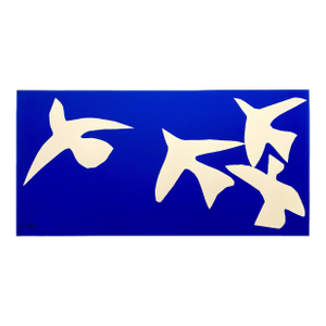 Henri Matisse Vintage 1997 Large Modernist Fine Art Silkscreen Print " Les Oiseaux " 1947