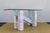 Mid Century Italian Ming Green and Pink Marble With Glass Top Console Table For Sale - Image 4 of 12