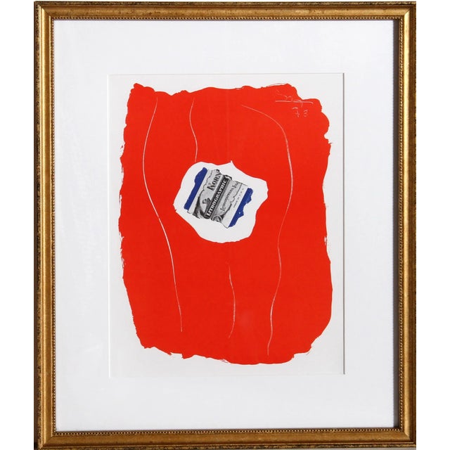 Abstract Expressionism Robert Motherwell, Tricolor 137, Lithograph For Sale - Image 3 of 3